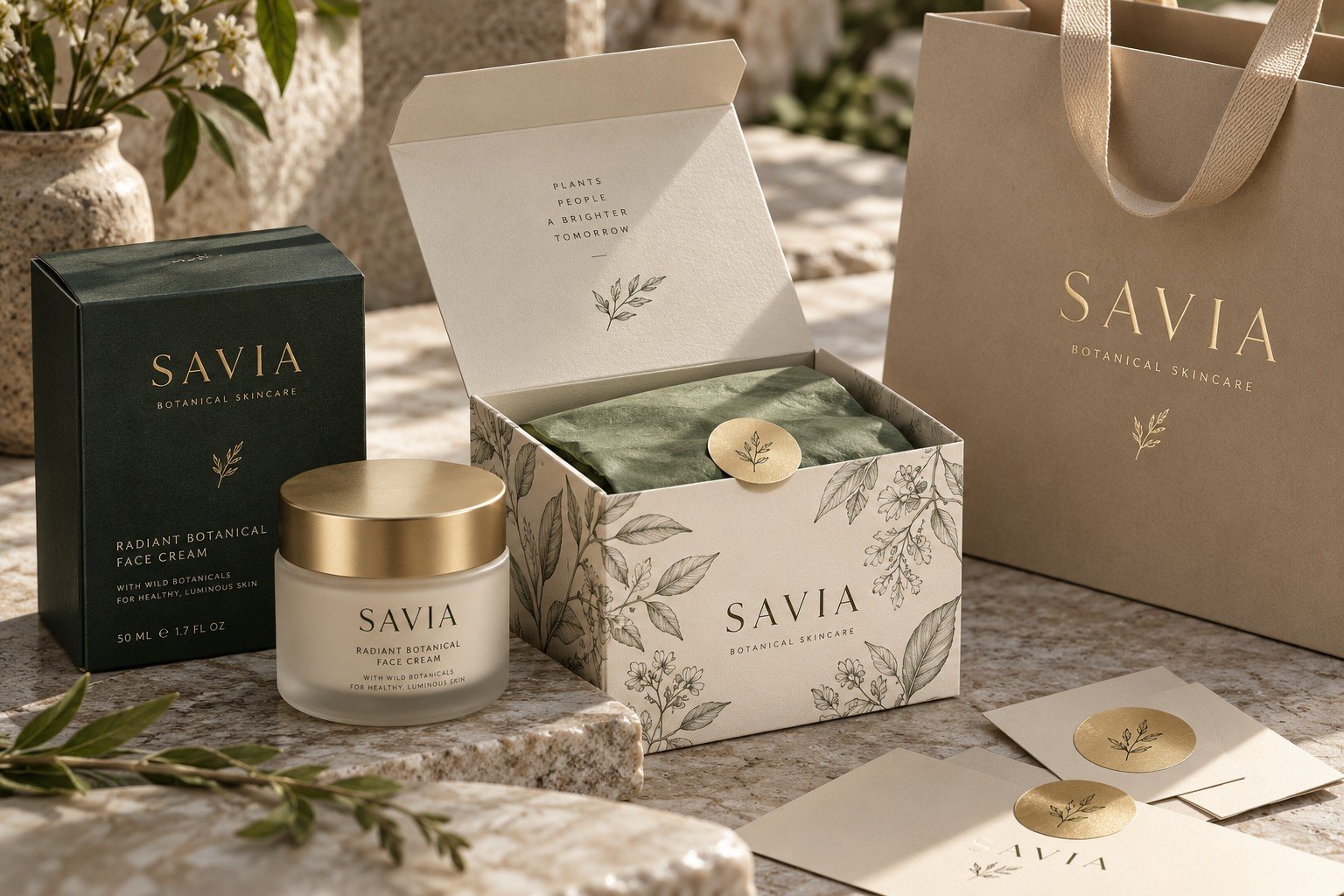 Savia · Marca ficticia / referencia de la línea